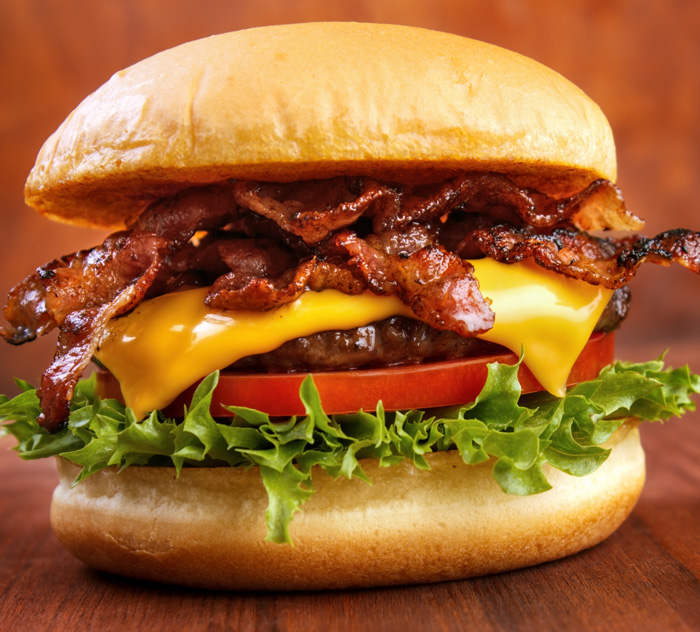Cheese-Bacon Burger-Wich